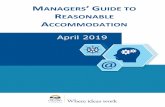 Managers' Guide to Reasonable Accommodation · Page | 3 | Managers’ Guide to Reasonable Accommodation Introduction and Purpose The Managers’ Guide to Reasonable Accommodation