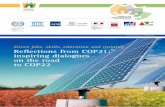 Green jobs, skills, education and training Reflections ... · Reflections from COP21: inspiring dialogues on the road to COP22 Green jobs, skills, education and training ... in cooperation