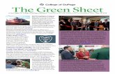 The Green Sheet - College of DuPage · 9/28/2018  · The Green Sheet A news digest for College of DuPage employees • Published by the Public Relations and Communications Office