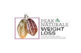 PEAK NATURALS · how much fat you have to lose, cardio can be added to your weight training days, weights first, cardio after. Length of cardio sessions: 20-30 minutes. So you’re