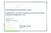 Clarifying Competition Law - Media Server · Clarifying Competition Law: Aftermarket risk and challenge under US and EU antitrust/competition law Robert Bell Jacob A. Kramer. Speakers