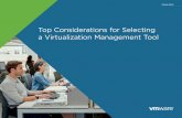 Top Considerations for Selecting a Virtualization Management Tooli2.cc-inc.com/pcm/marketing/vmware/pdfs/VMwarevSOM-Info... · 2016-04-18 · Top Considerations for Selecting a Virtualization