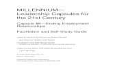 MILLENNIUM— Leadership Capsules for the 21st Century · activities and exercises would be relevant for individual distribution, and have copies made. With the purchase of the MILLENNIUM—Leadership