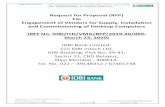 Request for Proposal (RFP) For Engagement of Vendors for …€¦ · IDBI Bank Limited RFP FOR ENGAGEMENT OF VENDORS FOR SUPPLY, INTALLATION AND COMMISSIONING OF DESKTOP COMPUTERS