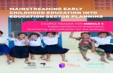 Massive Open Online Course: Mainstreaming early childhood ... · 4 | Massive Open Online Course: Mainstreaming early childhood education into education sector planning As discussed