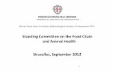 Standing Committee on the Food Chain and Animal Health ... · 10.09.2012 to 10.10.2012. • For improvement the quality of controls, Region Sardinia is collecting the Action’s Plans