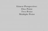 Linear Perspective: One Point Two Point Multiple Point€¦ · 1 Linear Perspective: One Point Two Point Multiple Point . 2 Linear Perspective is a particularly Western convention