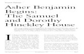 Asher Benjamin Begins: The Samuel and Dorothy Hinddey Househne-rs.s3.amazonaws.com/filestore/1/3/0/3/7_69b154f1880f6d6/130… · Asher Benjamin Begins: The Samuel and Dorothy Hinddey