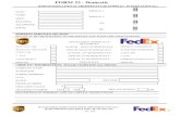 FORM 23 - Domestic · form 23 - domestic (for international shipments use form 23 - international) date: name: wbse (f.): wbse (c.): building . telephone: email: shipping services
