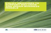 Policy Measures to Support Inclusive and Green Business Models … ·  · 2019-08-313 policy measures to support inclusive and green business models *odmvtjwf cvtjoftt ° uif jodmvtjpo