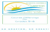 Course Offerings for Grades I8 - Grafton School District€¦ · LEVELED LITERAY INTERVENTION (LLI) ourse # ALLI 10:00 -11:55 Fee: $ 5 Sessions A and combined. lass will be held Monday