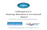 Islington’s - Gentle Dusk · Debbie Young, Senior Partner, Gentle Dusk The Festival took place during May and June 2017 with roughly one event per week. We ran 5 events during time: