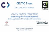 Prezentacja programu PowerPoint - CELTIC-NEXT · • Different kinds of learning according with the action stream in the learning loop –As a closed loop: supervised –As an open