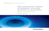 The economic impact of diabetic macular oedema …static.diabetesaustralia.com.au/s/fileassets/diabetes...economic impact of diabetic macular oedema in Australia and the benefits of