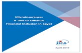 Microinsurance: A Tool to Enhance Financial …...3 Microinsurance: A Tool to Enhance Financial Inclusion in Egypt Microinsurance Figure 2. Micro Finance and Microinsurance Microinsurance