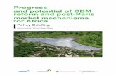 Progress and potential of CDM reform and post-Paris market ...€¦ · and potential of CDM reform and post-Paris market mechanisms for Africa Policy Briefing Stephan Hoch / Sandra