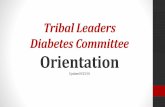 Tribal Leaders Diabetes Committee Orientation · 1.8 times higher Incidence rate of kidney failure due to diabetes in American Indians and Alaska Natives compared with the overall
