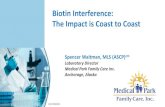 Biotin Interference: The Impact is Coast to Coast Objectives • Describe the use and prevalence of biotin use • Describe the mechanism of biotin interference • Understand biotin