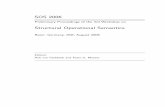 Structural Operational Semantics - Computer Science and ...rvg/SOS2006/SOS2006-Prec.pdf · Structural operational semantics (SOS) provides a framewo rk for giving ... of Theoretical