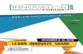 VEMBER 8-10, 2016 LEARN. INNOVATE. SHARE.lean-analytics.org/wp-content/uploads/2017/04/LiF2016-Brochure.pdfBuilding and using knowledge, and Visual project management and planning.