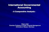 International Governmental Accounting · 2019-02-21 · Klaus Lüder Brasilia 2010 4 Features of Government Structure Centralised Admin. at Nat. Level Decentralised Admin. at Nat.