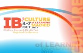 School culture and students’ - International Baccalaureate · 2015-04-22 · School culture and students’ achievement Dr. Samia Al Farra Chief Education ... • Different curricula