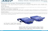 Daisy Chain Temperature Sensor - AKCPakcp.com/.../Environmental/DCT00-daisyTemp-Sensor.pdf · Daisy Chain Temperature Sensor DCT00 Conductive metal tube protects the sensor while