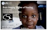 Brain Imaging Studies of Reading - United States Agency ... · Brain Imaging Studies of Reading Guinevere Eden Center for the Study of Learning 2015 Global Education Summit ... Learning