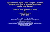 Experience with Alpha-Lipoic Acid plus Low-Dose Naltrexone … · 2020-05-12 · Experience with Alpha-Lipoic Acid plus Low-Dose Naltrexone (ALA/N) for various cancers and autoimmune