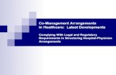 Co-Management Arrangements in Healthcare: Latest ...healthcarefmv.com/presentations/Strafford_Co... · Service Line Co-Management Arrangements Sample Co-Management Services (Select)