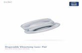 Disposable Vitrectomy Lens: Flat - D.O.R.C · Other disposable lenses available: • Disposable Vitrectomy Lens: 30° Prism (Ref. 1284.ID)-view of mid (20°) or far (30°) periphery