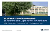 ELECTRIC DIPOLE MOMENTS of Hadrons and Light Nuclei in ...collaborations.fz-juelich.de/ikp/jedi/public_files/usual_event/SSP2018... · Outline: 1 The Permanent Electric Dipole Moment