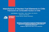 Fabricación de Combustible Nuclear en Chile · Nuclear Research Reactors are devices in which a controlled, self-sustained fission chain reaction can be maintained. Differs from