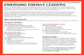 OKLAHOMA STATE UNIVERSITY SPEARS SCHOOL OF BUSINESS … · OKLAHOMA STATE UNIVERSITY SPEARS SCHOOL OF BUSINESS EMERGING ENERGY LEADERS As an emerging leader, you are transitioning