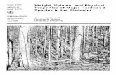 ume, Physica - US Forest Service · ABSTRACT Ideight, vohme, and physical properties of trees 1 t.9 20 inches (i,h,k, were deterwined for red maple, sweetgum, sycamore, yellow-pop1