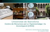 Universitat de Barcelona - COnnecting REpositories · 2016-08-19 · Seminario LibraryConnect Barcelona 21 octubre 2008. Recursos digitals {D'accés obert. z. Revistes . 2.681. z.