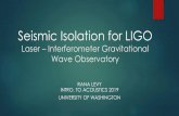 Seismic Isolation for LIGO - UW Courses Web Server · seismic motion requirements for the core optics The optics require an isolation factor of 10 at 0.1 Hz and up to several thousands