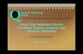 Using Time-Dependent Density Functional Theory to produce ...• We employ time-dependent density functional theory to stimulate the response of rare-gas atoms to intense, ultra-short