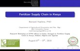 Fertilizer Supply Chain in Kenya - Food Security Portalssa.foodsecurityportal.org/sites/default/files/Kenya_fertilizers.pdfFertilizer Supply Chain in Kenya Bernard Kiplimo, PhD Department