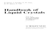Handbook of Liquid Crystals - download.e-bookshelf.de · Handbook of Liquid Crystals Vol. 2 A: Low Molecular Weight Liquid Crystals I @3 WILEY-VCH Weinheim New York Chichester ...