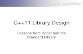 Lessons from Boost and the Standard Library · aerix consulting C++11 Library Design Lessons from Boost and the Standard Library