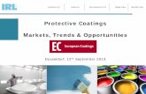 Protective Coatings Markets, Trends & Opportunities...Total European protective coatings market size in 2012 is estimated at 414,200 tonnes. European Market Metrics Protective Coatings