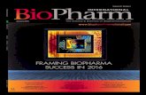Volume 29 Number 1 Pharm - files.pharmtech.comfiles.pharmtech.com/.../BioPharm_Intl_Jan2016.pdf · Volume 29 Number 1 January 2016 Volume 29 Number 1 FRAMING BIOPHARMA SUCCESS IN