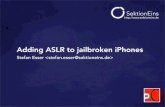 Adding ASLR to jailbroken iPhonespowerofcommunity.net/poc2010/stefan.pdf · Stefan Esser • Adding ASLR to jailbroken iPhones • December 2010 • iPhone Security • in 2010 iPhone