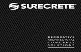 DECORATIVE ARCHITECTURAL CONCRETE - Surecrete Products · CONCRETE SOLUTIONS 01. FLOORING • WALLS • COUNTERTOPS PRODUCT DEPARTMENT INDEX SURFACE PREPARATION PRODUCTS SCR,Flash