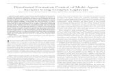 Distributed Formation Control of Multi-Agent …mf140/home/Papers/TAC...IEEETRANSACTIONS ON AUTOMATIC CONTROL,VOL.59,NO.7,JULY2014 1765 Distributed Formation Control of Multi-Agent