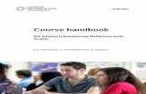Course handbook - London Metropolitan University · Course handbook BA (Hons) International Relations with Arabic For admission to certificate level in 2016/17 . Undergraduate Academic