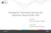 Interregional Transmission Services and Operations: Beyond ... · PJM©2016 Interregional Transmission Services and Operations: Beyond Order 1000 Stu Bresler Senior Vice President