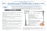 June 4, 2017|Pentecost Sunday Welcome to St. Anthony ...€¦ · June 4,2017|Pentecost Sunday Welcome to St. Anthony Catholic Church, Diocesan Shrine of Our Lady of Mount Carmel and