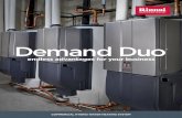 Demand Duo - Rinnai€¦ · replacement situations • Offers more water- heating capacity than a traditional tank A direct replacement solution with connections similar to most high-•
